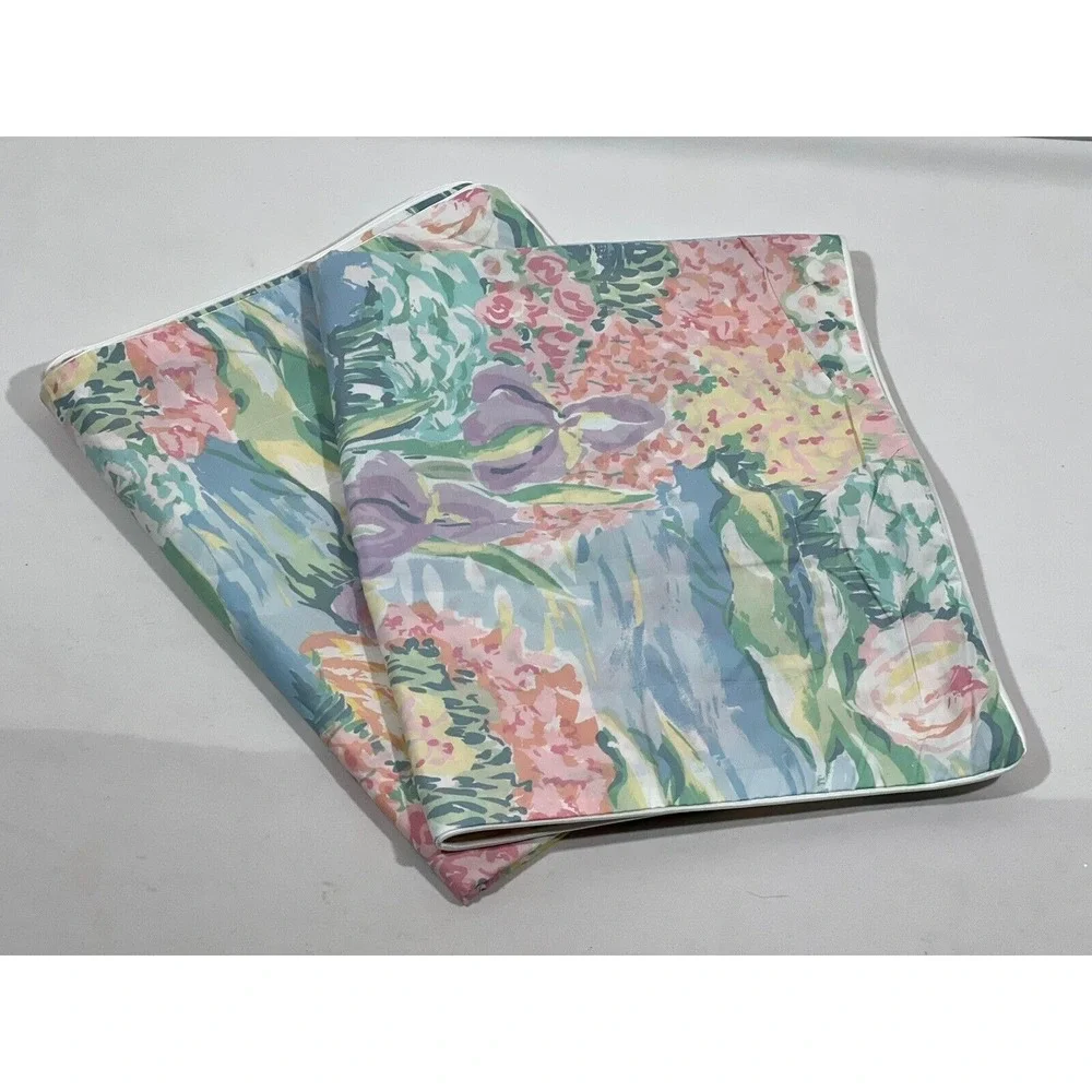 Claude Monet Giverny Floral Pillowcase Set Cottagecore Garden Impressionist
